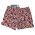 Peter Millar Mens XXL Swim Trunks Seaside Orange Blue Coral Print Lined 7” NWT