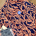 Peter Millar Mens XXL Swim Trunks Seaside Orange Blue Coral Print Lined 7” NWT
