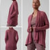 Athleta Pranayama Wrap in Tawny Rose Modal Blend Long Line Cardigan Sweater XS