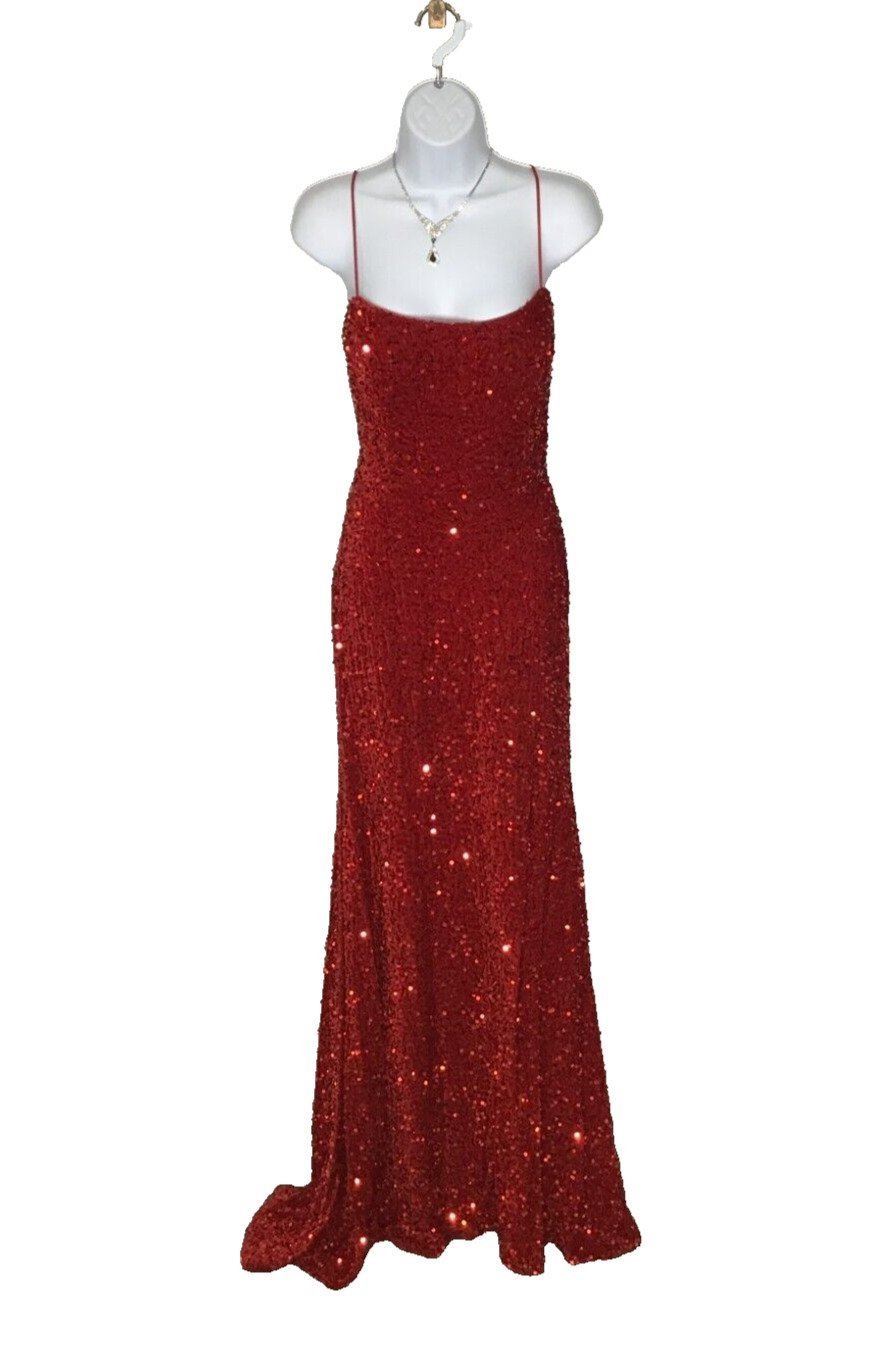 ALYCE Prom Formal Gown, Paris 61181 Lace up Back, Sequin Gown Dress Size 10, NWT