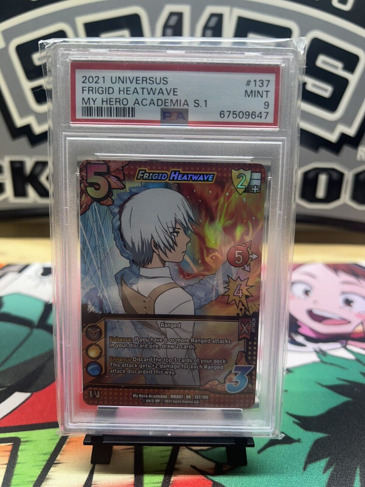 2021 Universus FRIGID HEATWAVE My Hero Academia My Hero Academia #137 UR PSA 9