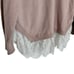 Divided H&M Women's XL Rose Lace-Trimmed Romantic Tunic V-Neck Sweater XL