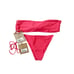 STONE FOX SWIM LELE TOP & RIVER BOTTOM SUNSET PINK BIKINI MEDIUM