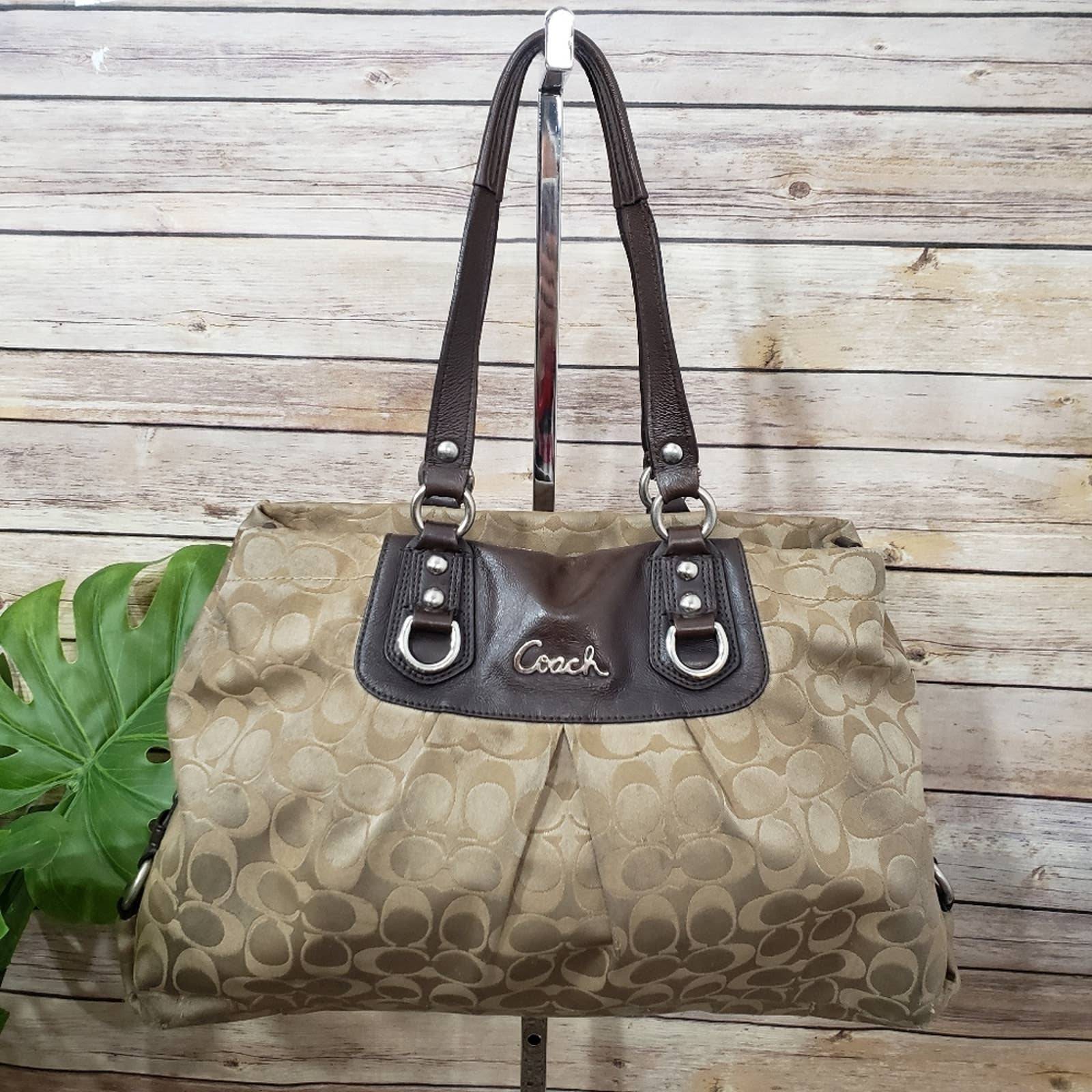 Coach Ashley Signature Satin Satchel Bag