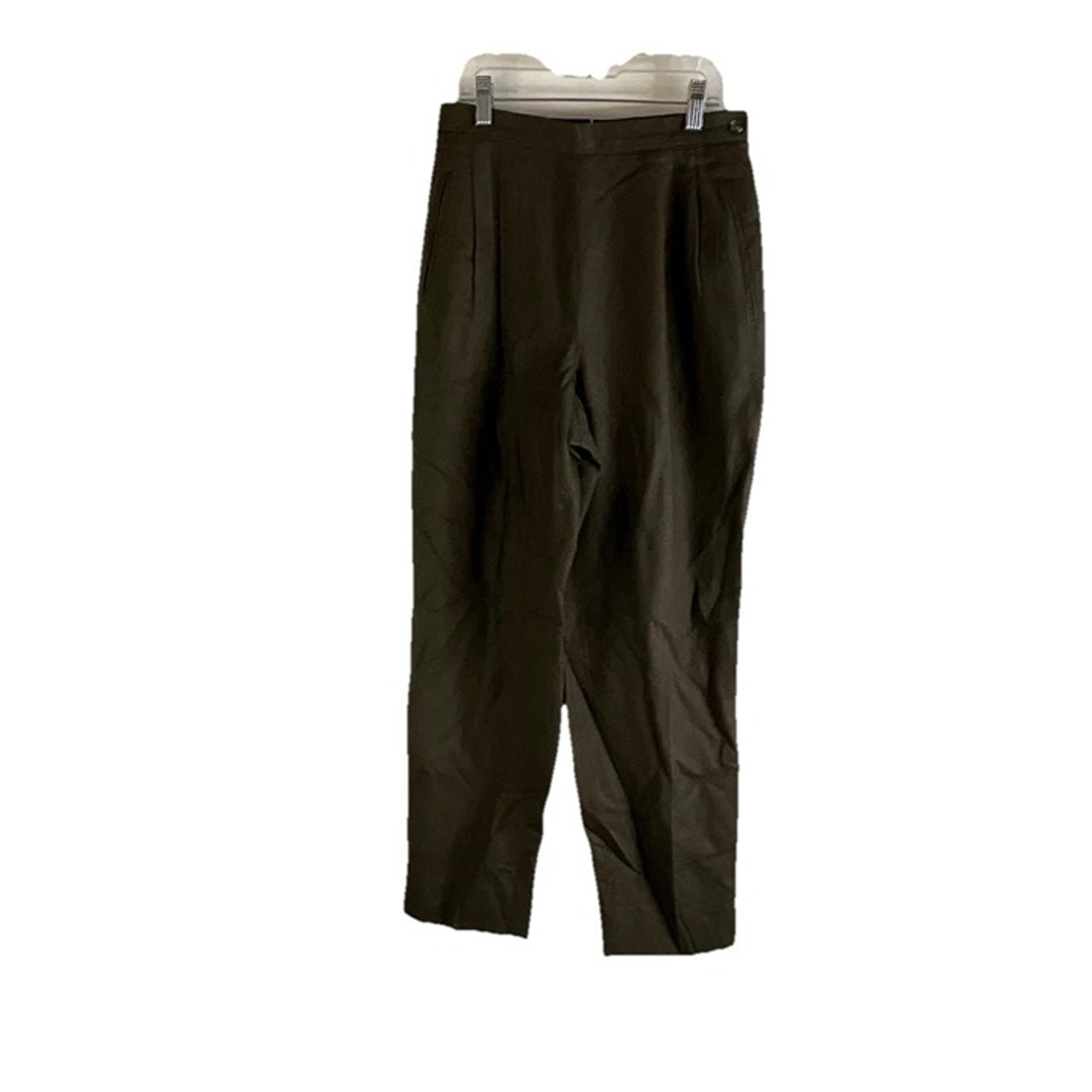Vintage 90s Womens 8 Petite Wool High Rise Straight Trousers Dress Pants USA