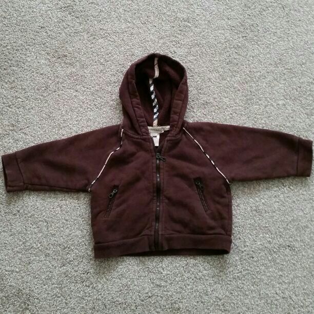 Burberry hoodie jacket 12 months