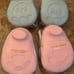 Build-a-Bear Workshop clear blue and pink high heel shoes - lot of 2 pair