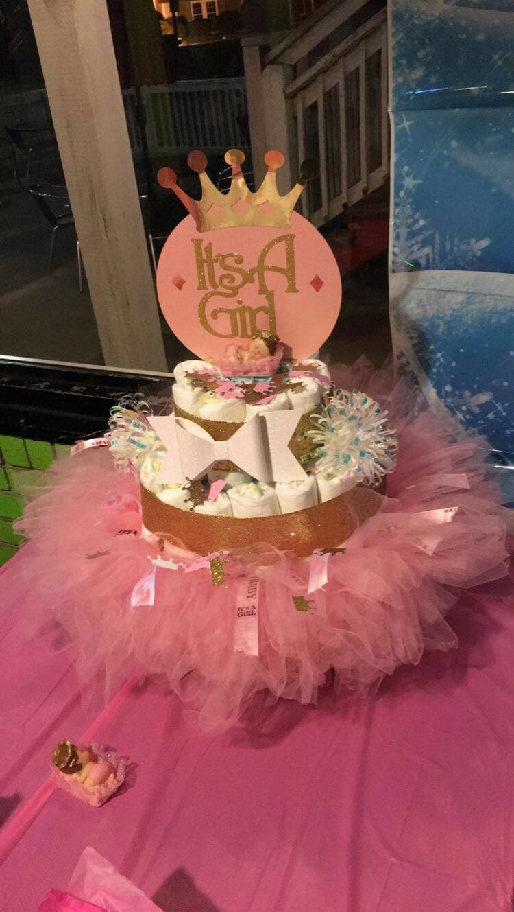 It’s A Girl Diaper Cake
