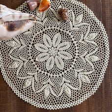 New handmade cotton vintage lace round table cover E021