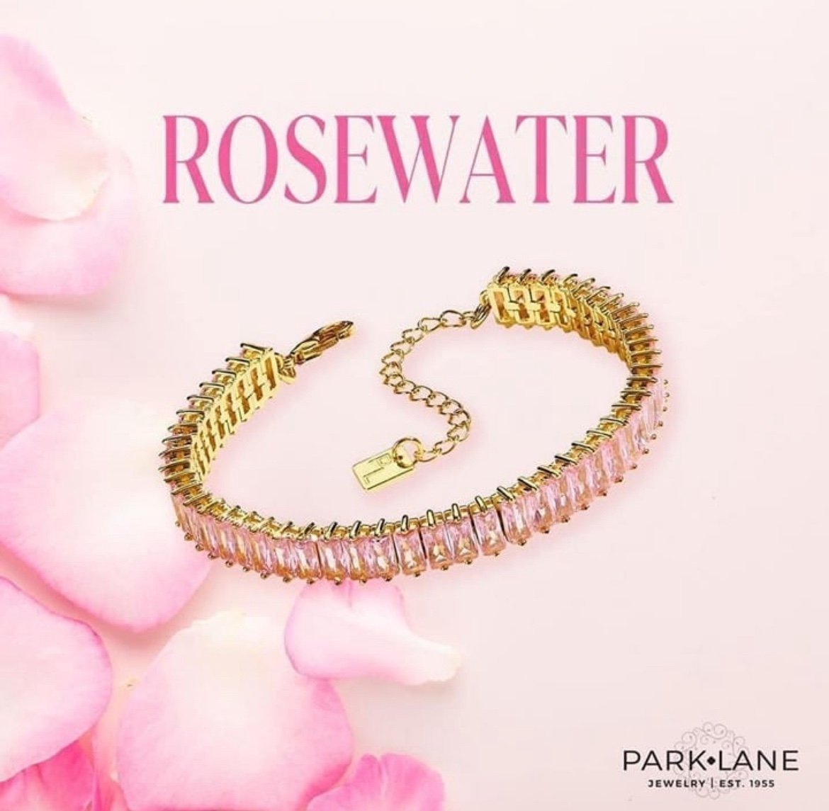 New Authentic Park Lane Rosewater Tennis Bracelet - Sold Out Online - NWT