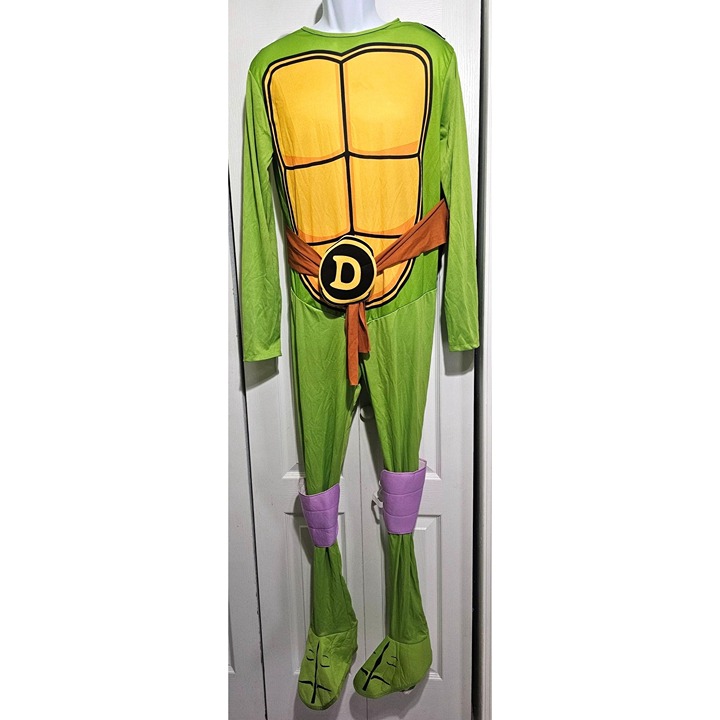 TMNT Donatello Adult Costume Jumpsuit Belt Shell Teenage Mutant Ninja Turtles