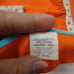 Vintage 80s hello kitty pin up vibes gardening floral bright orange apron skirt