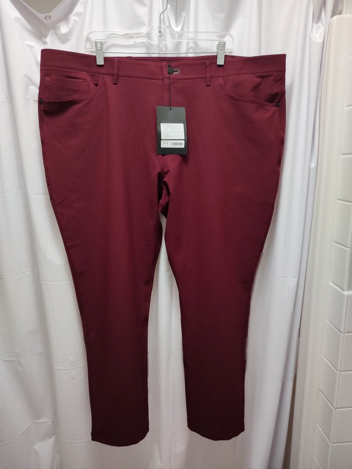 BRAND NEW - Public Rec - Men's Casual Pants - Size - 44x30 - Color - Red