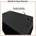 Compact Chest Freezer 3.5 Cubic Feet Freezer Cover 22L X 25W X 34H Inch,Black