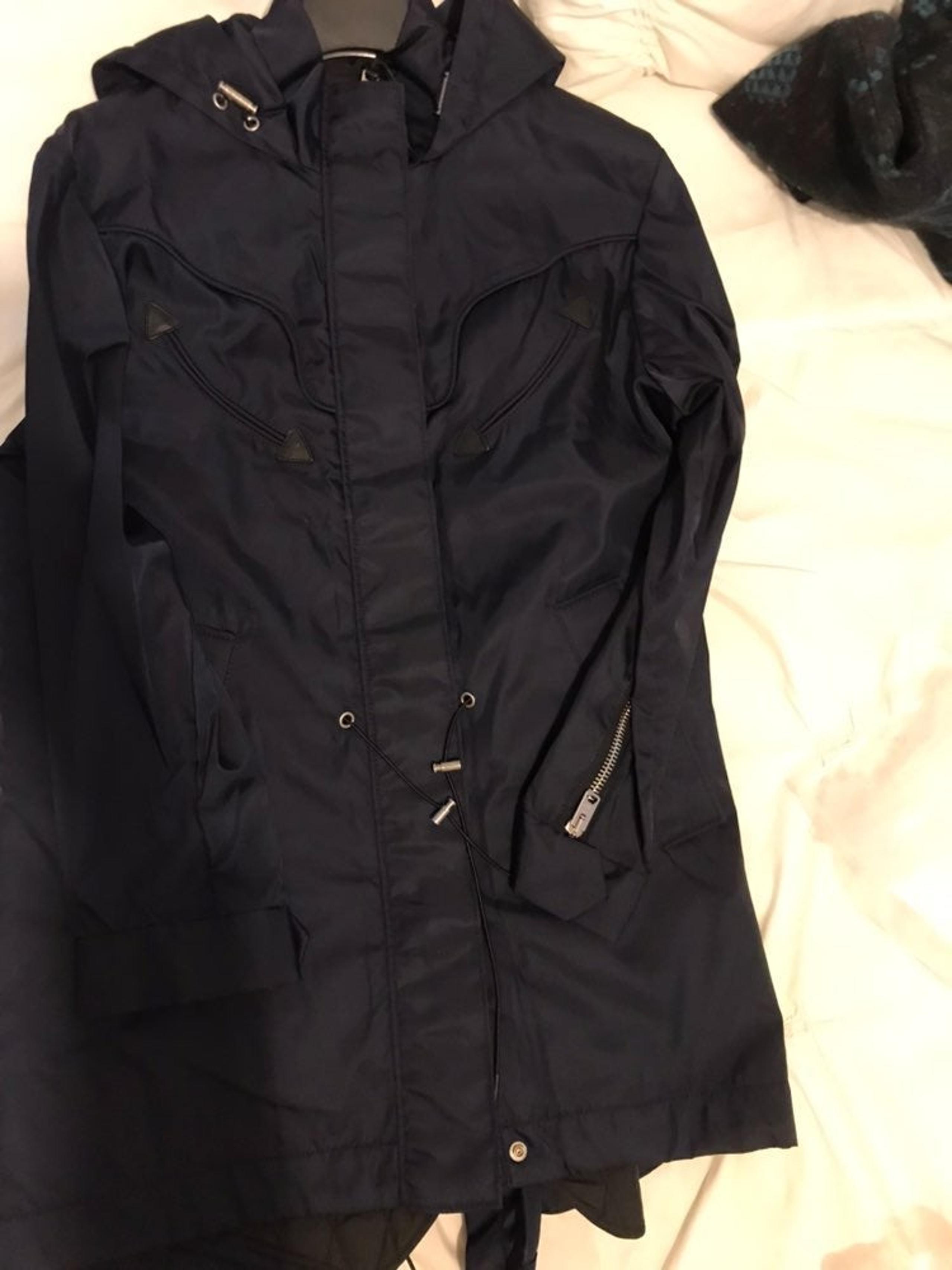 Brand new blue coach raincoat