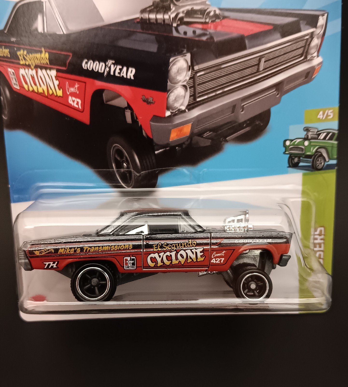 New Hot Wheels '65 Mercury Comet Cyclone Super Treasure Hunt Vehicle Car Gasser