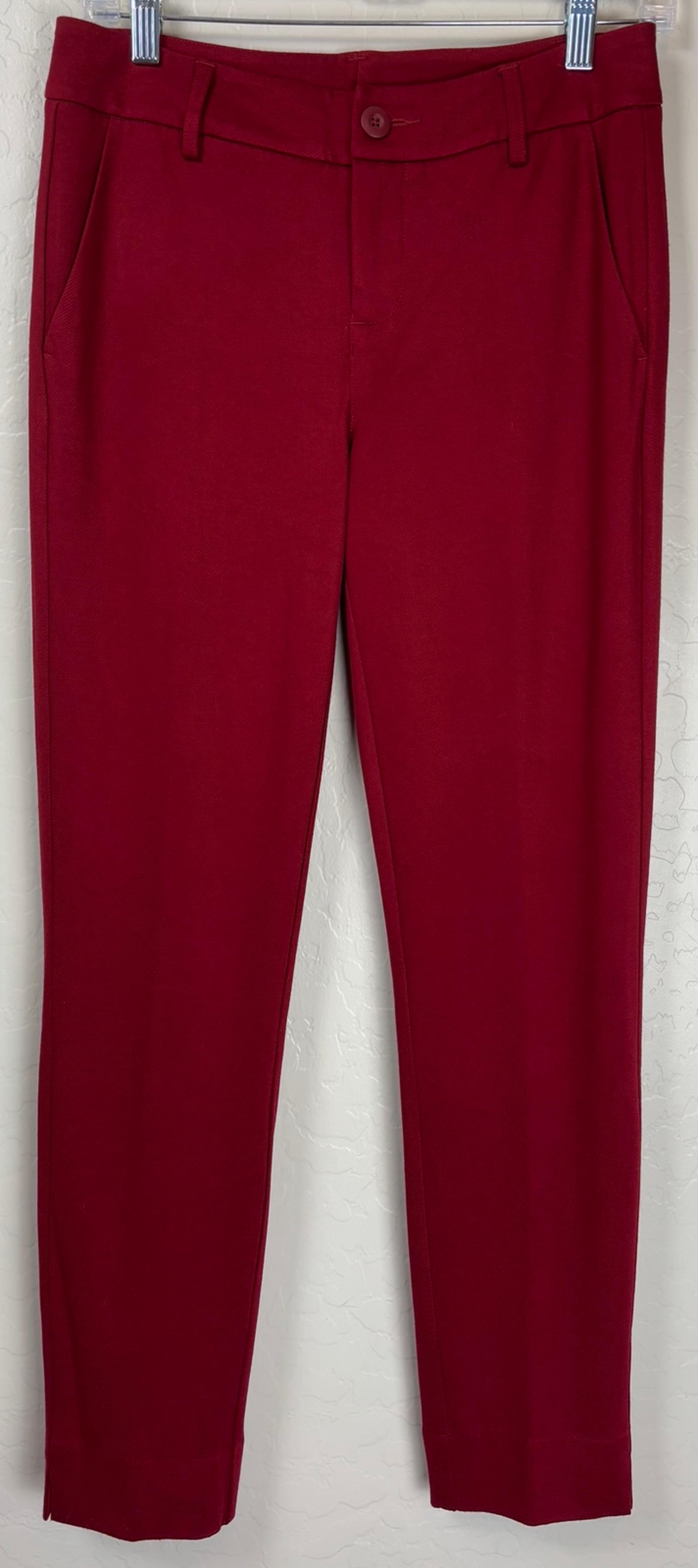 NEW Cabi Ava Trouser Rhubarb #3201 Sakura Red 4 Straight Leg Pointe Career 1063