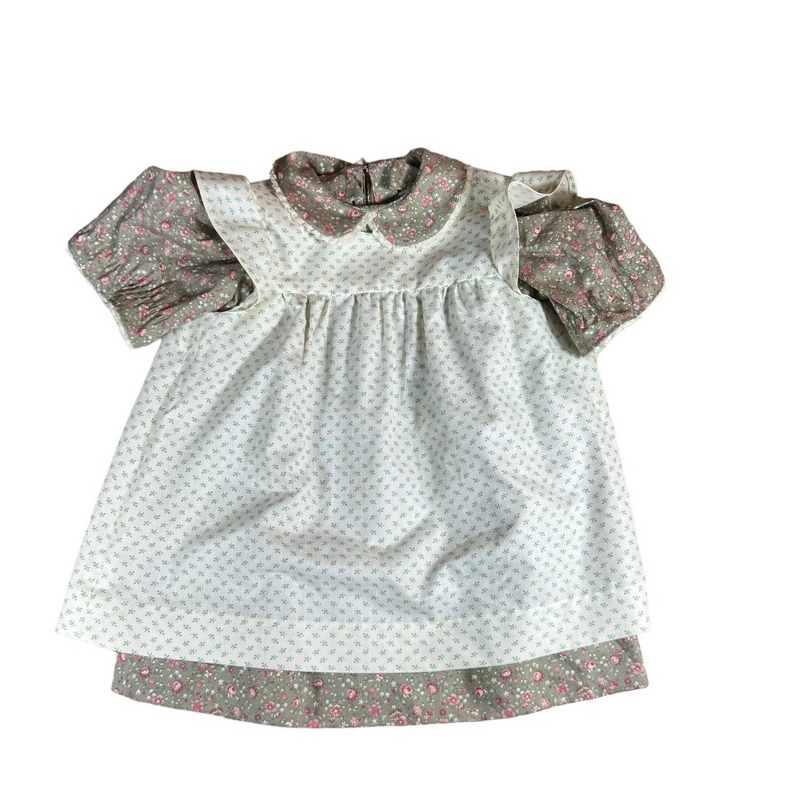 Vintage 1970’s 1980’s handmade Two piece collared floral dress
