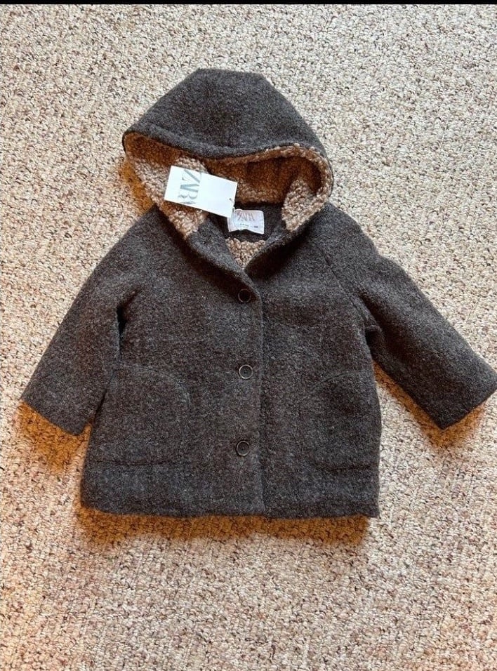 Zara kids girls boys fleece jacket coat 3-4 years