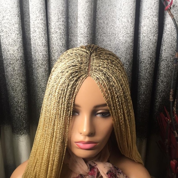 Natural Hand Braided Wig....color 613