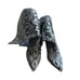 STEVE MADDEN Kinga Snake Print Vegan Leather Knee-High Boots in Gray size 7.5M