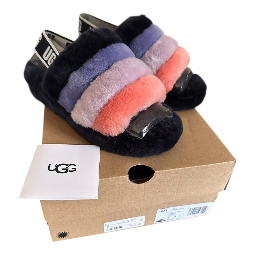UGG Fluff Yeah Slide Slipper, Starry Night Multi, Size 7
