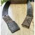 JC Penney Belt Women's XL Metal Stretch Brown Bronze Fish Scale Studded NWT