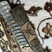 JC Penney Belt Women's XL Metal Stretch Brown Bronze Fish Scale Studded NWT
