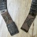 JC Penney Belt Women's XL Metal Stretch Brown Bronze Fish Scale Studded NWT