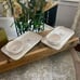 Rae Dunn Queso & Chips Small Platters SET 2