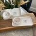 Rae Dunn Queso & Chips Small Platters SET 2