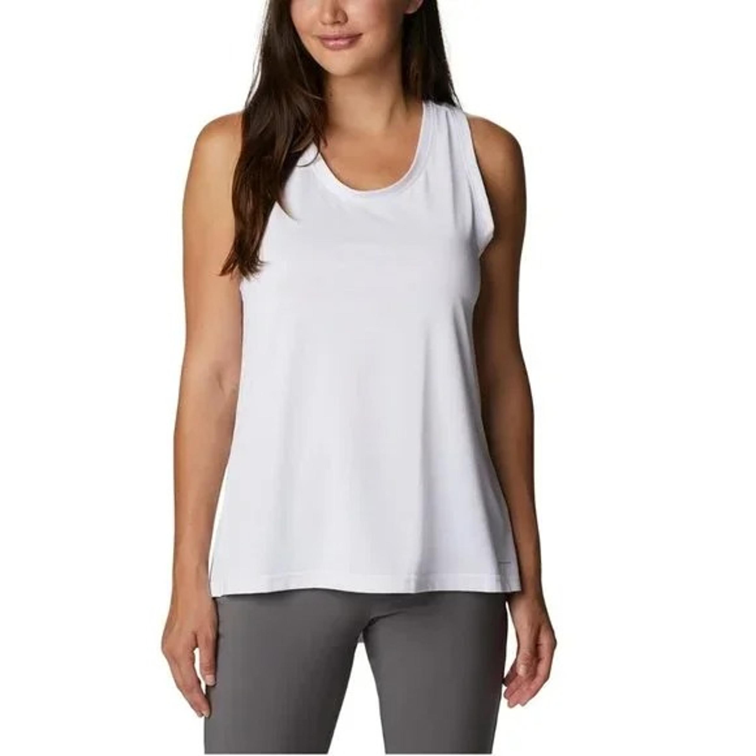 NWT Columbia Women's Omni-Wick Lightweight Hike Tank Top White Size XL $60 JJ411