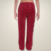 Noble Mount Lounge Pants Elastic Waistband Relaxed Fit Fleece Fabric Red W L NWT