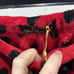 Noble Mount Lounge Pants Elastic Waistband Relaxed Fit Fleece Fabric Red W L NWT