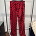 Noble Mount Lounge Pants Elastic Waistband Relaxed Fit Fleece Fabric Red W L NWT