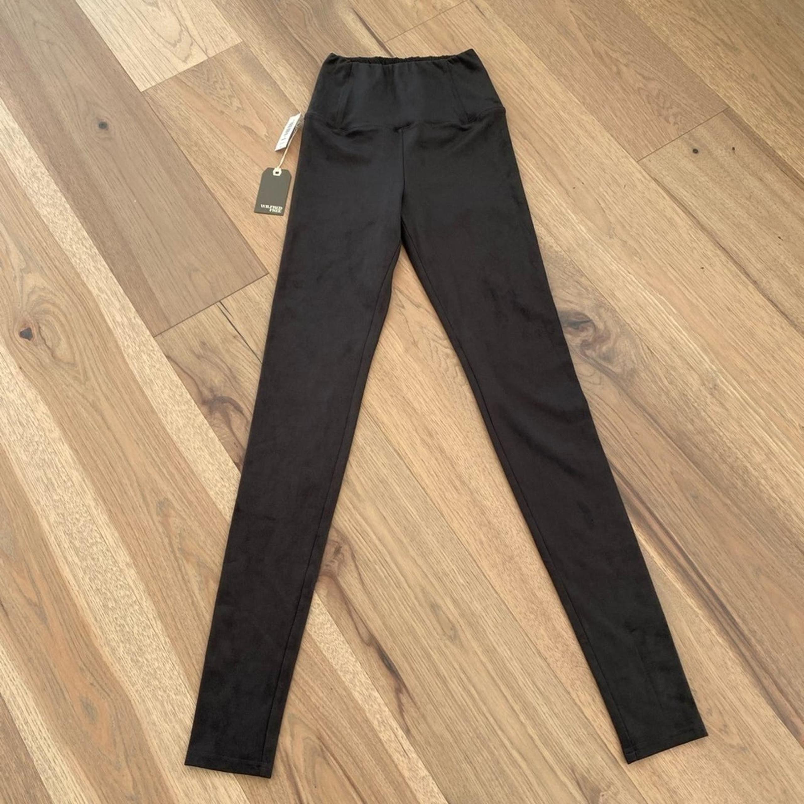 Free Daria Womens Vegan Suede High Rise Gray Leggings NWT Size XS - Wilfred