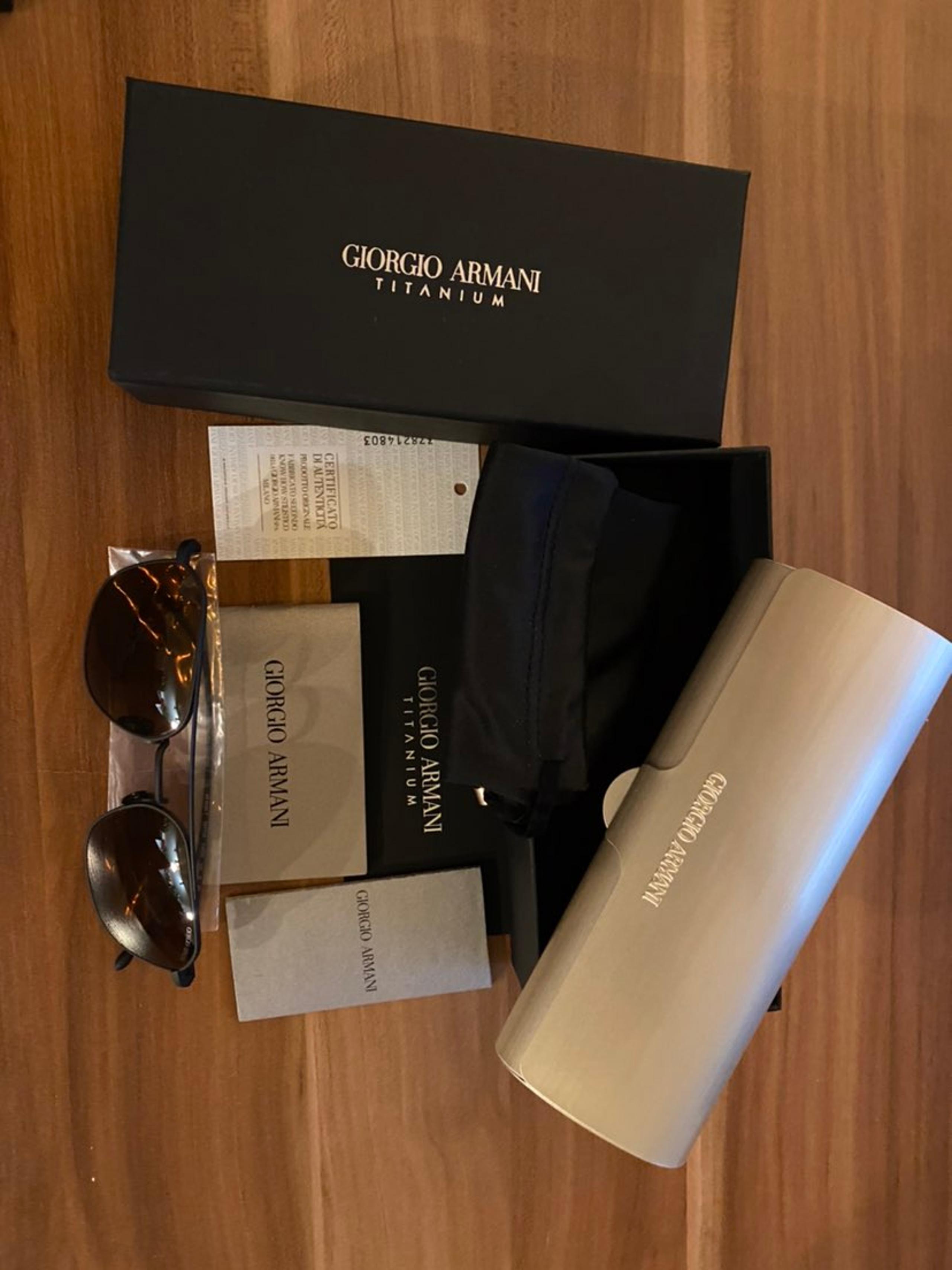 Brand new luxury Giorgio Armani Titanium sunglasses