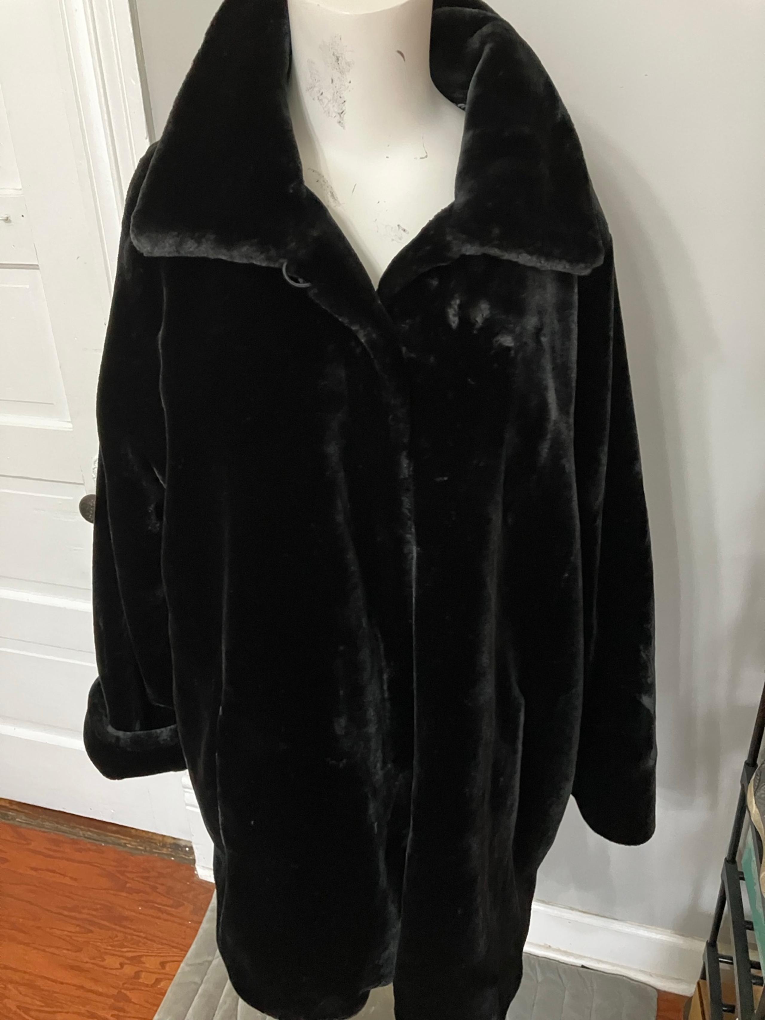 faux fur coat 3X - Dennis Basso
