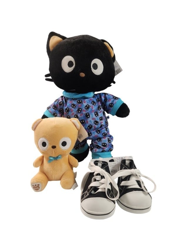 NWT 2024 Build a Bear Chococat & Nutz Plush Gift Set Bundle