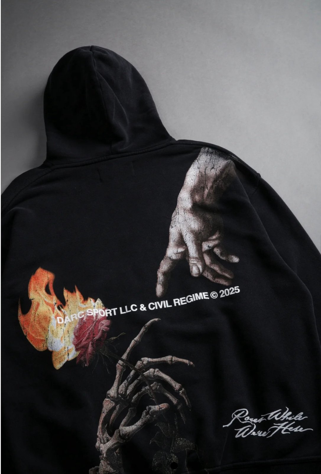 DARC SPORT X CIVIL REGIME ETERNAL FIRE HOODIE- 2XL