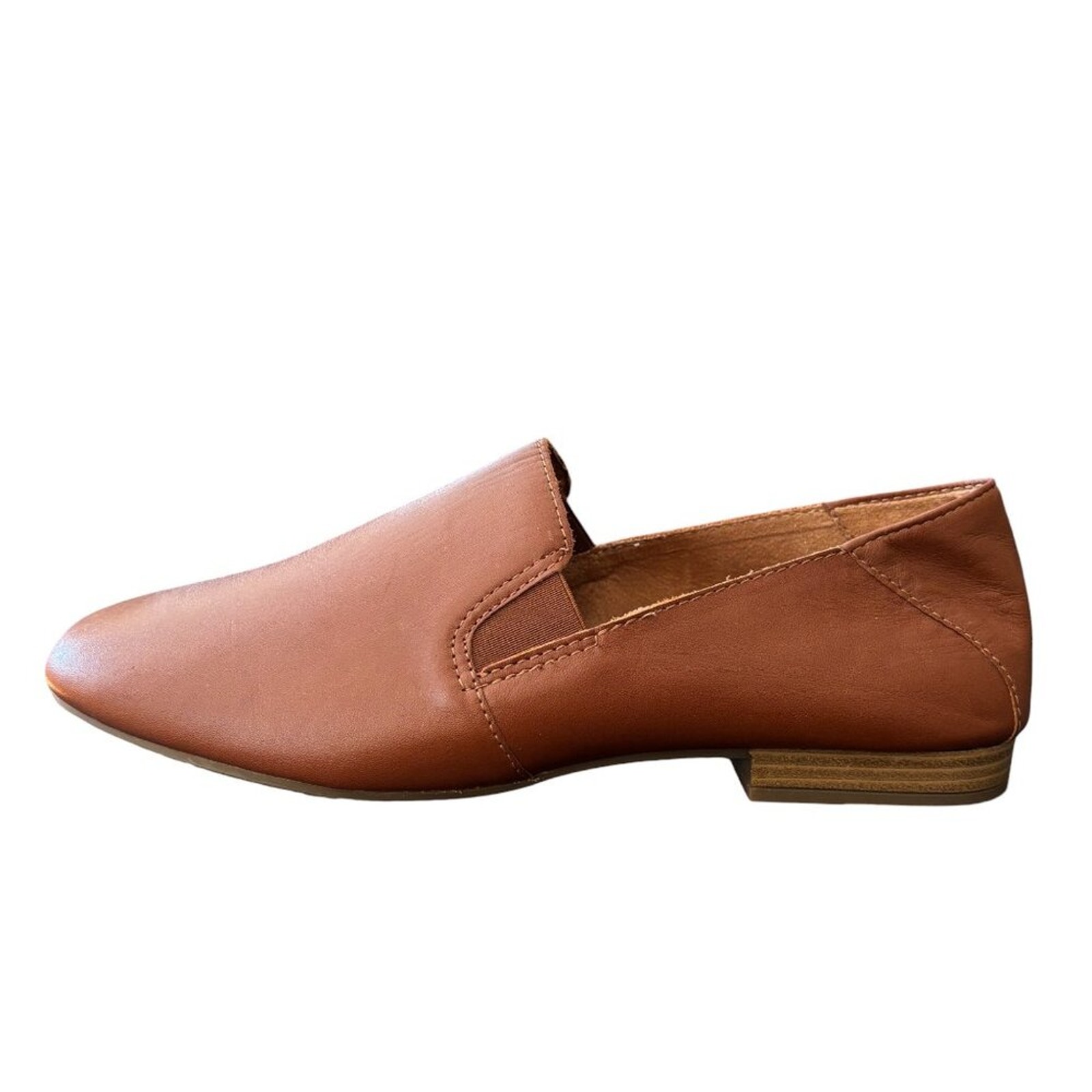 EARTH ORIGINS Ryanne Leather Comfort Loafers in Saddle Brown WOMEN'S 12