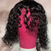 Short Curly Black Wig - Human Hair FREE WIG TRIPOD WITH PURCHASE