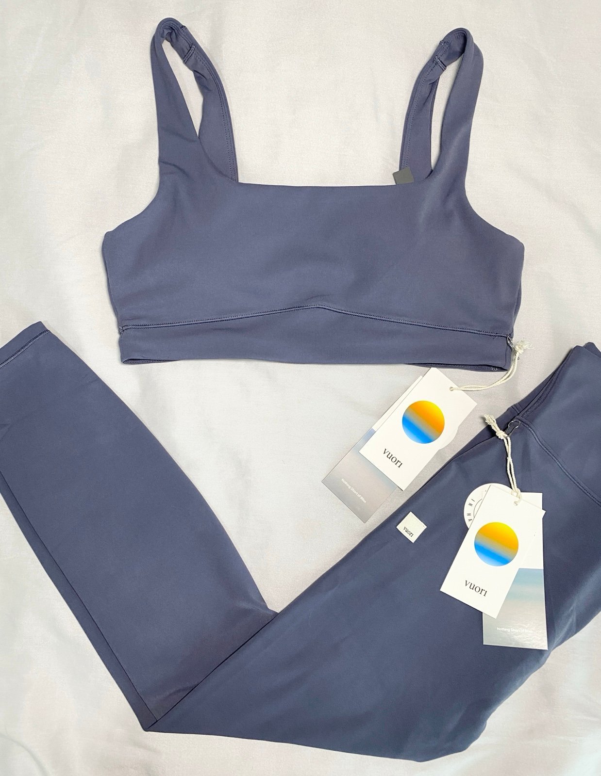 Vuori AllTheForm Bra & Legging Set | Azure