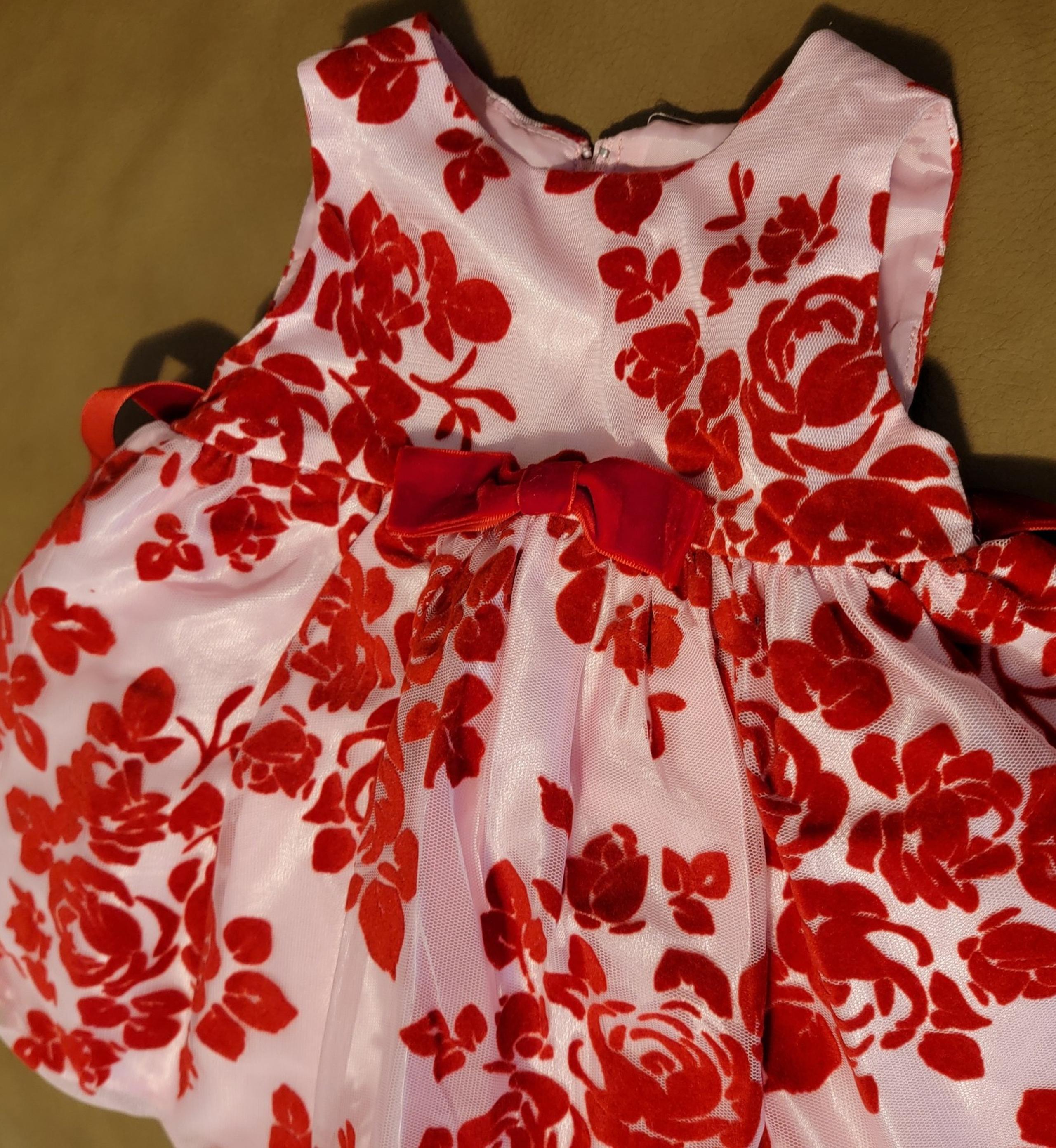 Baby Girl Princess Faith 6-9 mos Dress & Underpants Pink  Flared Zip UP New