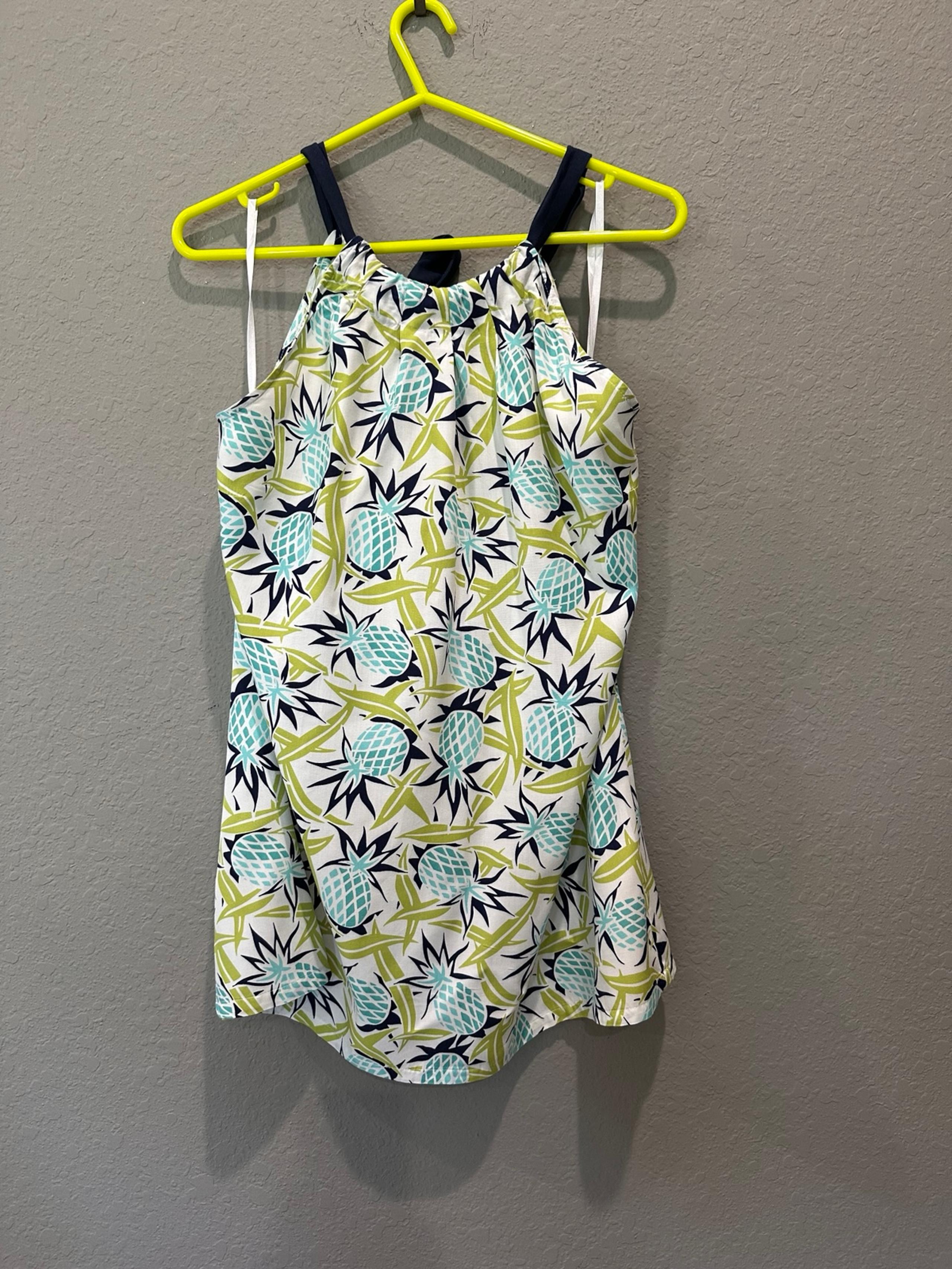 Tommy Bahama Relax Tropical Print Halter Top Rayon Sz L NWOT