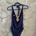 Trina Turk Adeline Halter One Piece Navy Swimsuit 10