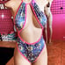 Rhinestone Exotic Lingerie Stripper Club Wear Onsie Outfit