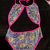 Rhinestone Exotic Lingerie Stripper Club Wear Onsie Outfit