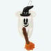 Tokyo Disney Halloween Mickey ghost on broom plush badge keychain charm