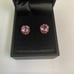 Amethyst w/ pink sapphire earrings